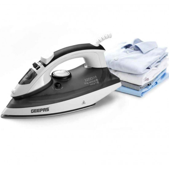 مكواة بخار بلوح سيراميك لكي اسهل وافضل، ابيض/اسود Gsi7788 مكواة بخار بلوح سيراميك لكي اسهل وافضل، ابيض/اسود Gsi7788