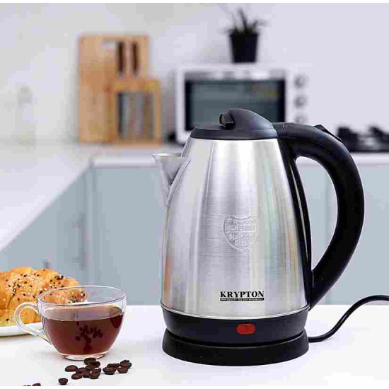 كريبتون غلاية كهربائية باللون الأسود و الفضي سعة 1.8 لتر - Knk6009 كريبتون غلاية كهربائية باللون الأسود و الفضي سعة 1.8 لتر - Knk6009