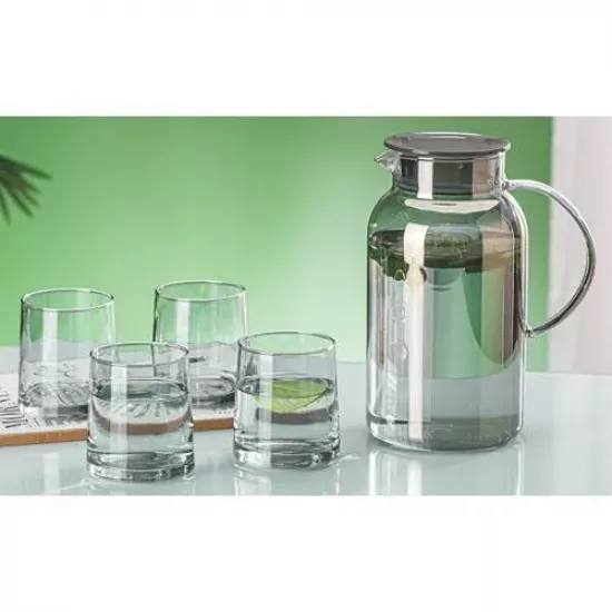 طقم جيك للعصيرات والماء مع 4 كاسات من رويال فورد طقم جيك للعصيرات والماء مع 4 كاسات من رويال فورد