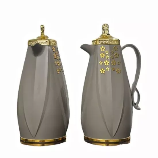 طقم ثلاجات قهوة وشاي ديفا باللون البني 1+1لتر طقم ثلاجات قهوة وشاي ديفا باللون البني 1+1لتر