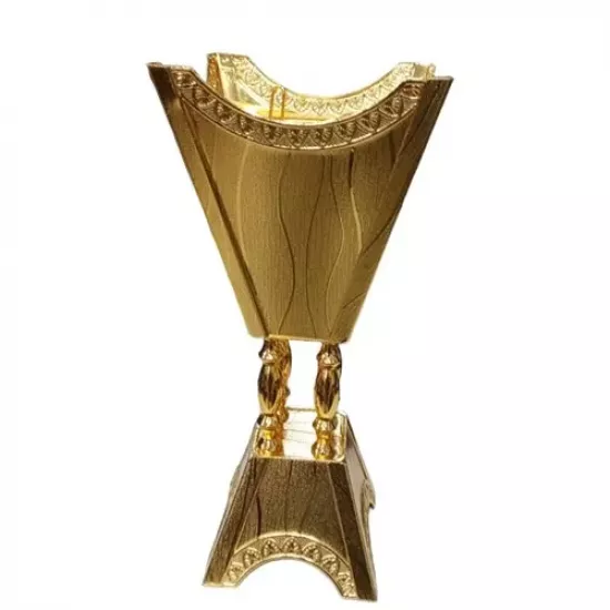 مبخرة ذهبية أنيقة مع نقوش متموجه تقليدية بلمسات عصرية-كبير مبخرة ذهبية أنيقة مع نقوش متموجه تقليدية بلمسات عصرية-كبير