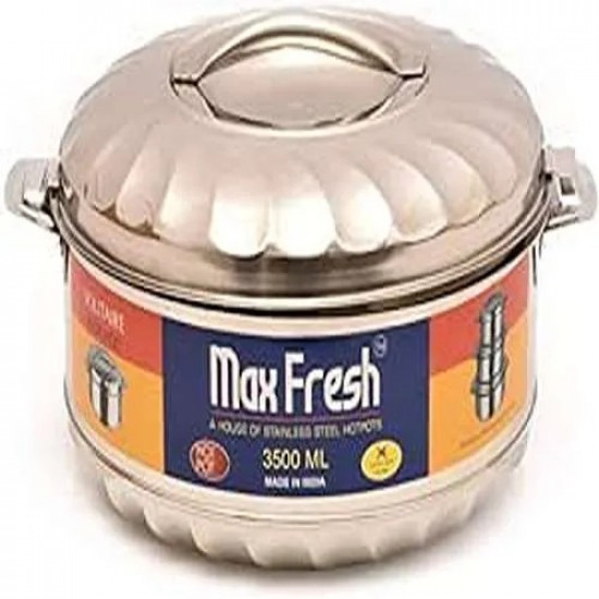 حافظة طعام ماكس فرش استيل 3.5 لتر