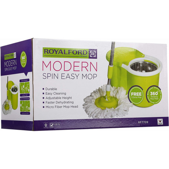 عربية نظافة مع حوض فولاذي- لون برتقالي