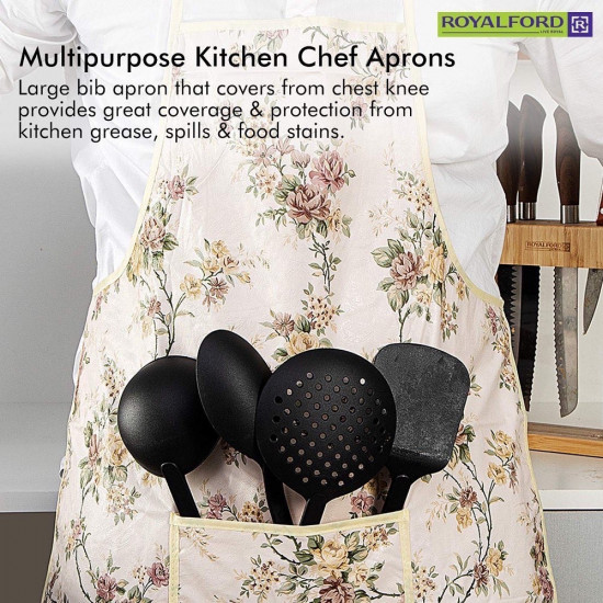مريلة مطبخ تتميز بقماش ممتاز مقاومة للماء من رويال فورد مريلة مطبخ تتميز بقماش ممتاز مقاومة للماء من رويال فورد