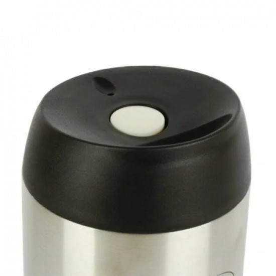 كوب حفظ الحرارة ستيل فضي 400 مل مناسب للسيارة كوب حفظ الحرارة ستيل فضي 400 مل مناسب للسيارة