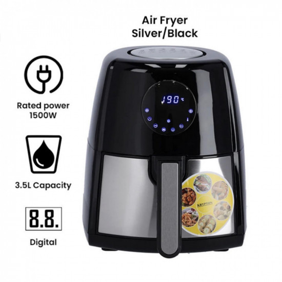 قلاية هوائية رقمية 1500w 3,5L KRYPTON قلاية هوائية رقمية 1500w 3,5L KRYPTON