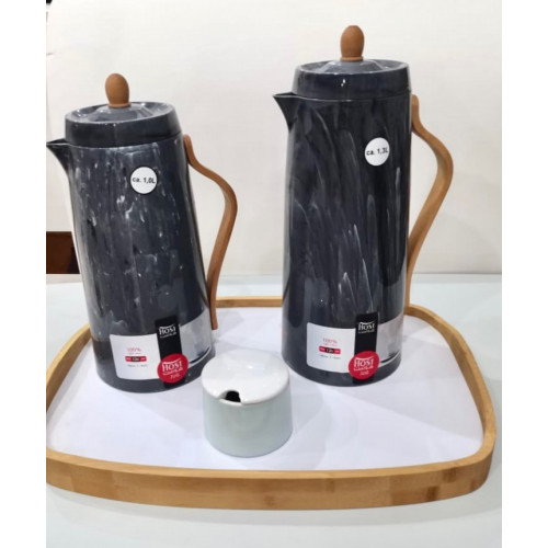 طقم ثلاجات مع حاملة سكر و صينية تقديم من هوست باللون الرمادي طقم ثلاجات مع حاملة سكر و صينية تقديم من هوست باللون الرمادي