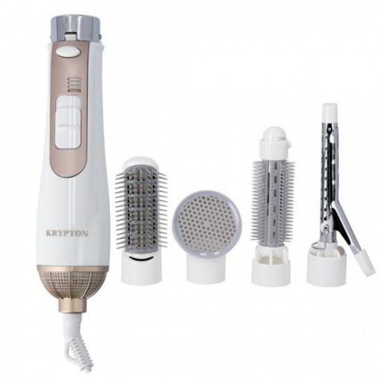 استشوار شعر من كريبتون باللون الابيض والذهبي4 روؤس استشوار شعر من كريبتون باللون الابيض والذهبي4 روؤس