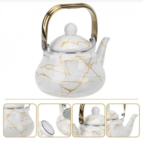 براد باللون الابيض والذهبي