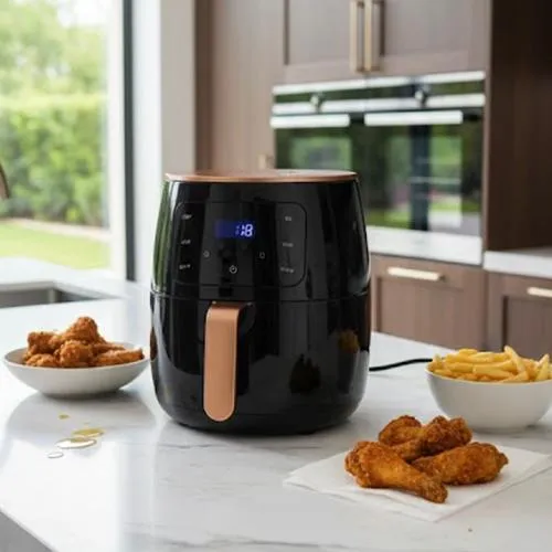 قلاية هوائية كبيرة 8 لتر 2400 واط – طهي صحي ومقرمش بدون زيت JAWAY