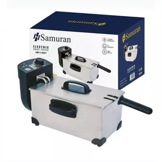 قلاية زيت 2000 واط 3 لتر - تحكم حراري ووجبات مقرمشة