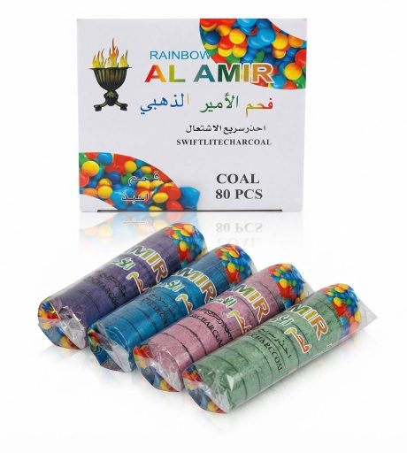 فحم الأمير ملون سريع الإشتعال 80 حبة 
