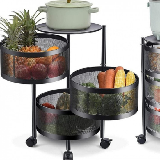 سلة خضار متحركة 3 ادوار