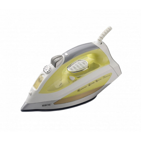 مكواة بخار من ريبون باللون الاصفر و الابيض