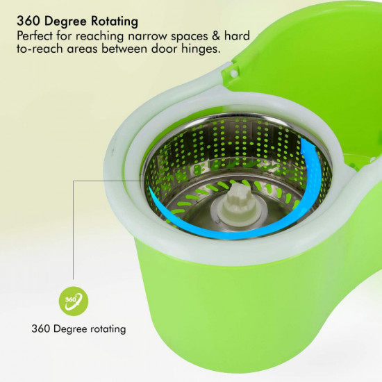 عربية نظافة مع حوض فولاذي- لون برتقالي