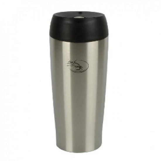 كوب حفظ الحرارة ستيل فضي 400 مل مناسب للسيارة كوب حفظ الحرارة ستيل فضي 400 مل مناسب للسيارة