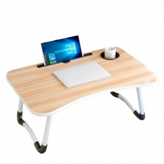 طاولة لاب توب وتابلت مع حامل اكواب