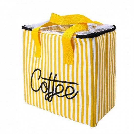 شنطه ترامس ورحلات باللون الابيض والاصفر