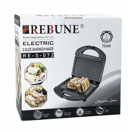 سخان توست و ساندوتش 750 واط من ريبون RE-5-072 سخان توست و ساندوتش 750 واط من ريبون RE-5-072