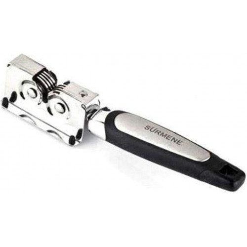 مسن سكاكين يدوي ستانلس ستيل بيد بلاستيك من ام تي - اسود وفضي مسن سكاكين يدوي ستانلس ستيل بيد بلاستيك من ام تي - اسود وفضي