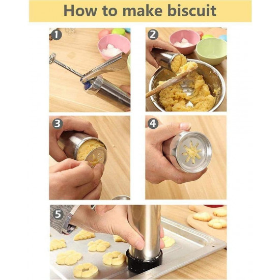 مكبس استيل لصنع المعمول والحلويات بأشكال متنوعة وجميلة ٢٠ قطعة