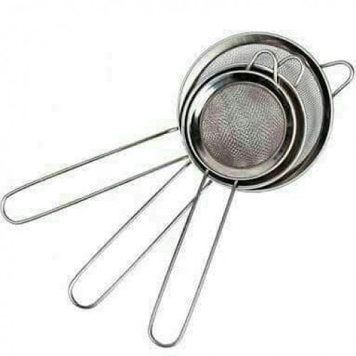 طقم مصفي ستيل بيد ثلاث مقاسات - الحجم الوسط طقم مصفي ستيل بيد ثلاث مقاسات - الحجم الوسط