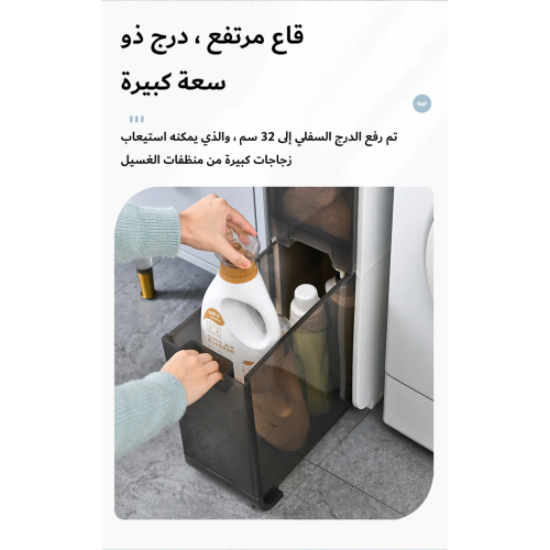 خزانة حمام لا تأخذ مساحة - لتنظيم وحفظ المنظفات والمناديل خزانة حمام لا تأخذ مساحة - لتنظيم وحفظ المنظفات والمناديل