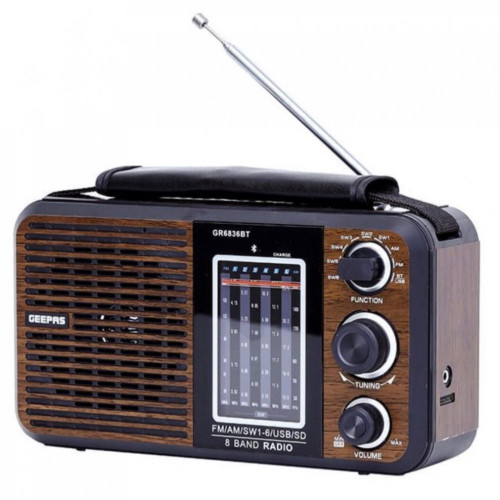 راديو ومكبر صوت -بلوتوث - USB - AUX- ذاكرة -GEEPAS راديو ومكبر صوت -بلوتوث - USB - AUX- ذاكرة -GEEPAS