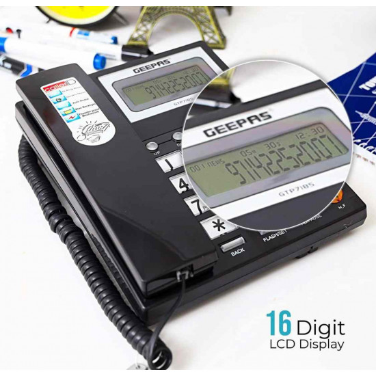 هاتف سلكي مع خاصية التعرف على هوية المتصل GTP7185 هاتف سلكي مع خاصية التعرف على هوية المتصل GTP7185