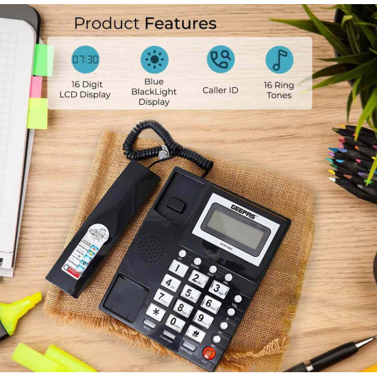 هاتف سلكي مع خاصية التعرف على هوية المتصل GTP7185 هاتف سلكي مع خاصية التعرف على هوية المتصل GTP7185