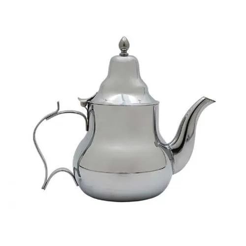 ابريق شاهي مغربي ستيل بشكل عصري بسعة ١ لتر فضي ابريق شاهي مغربي ستيل بشكل عصري بسعة ١ لتر فضي