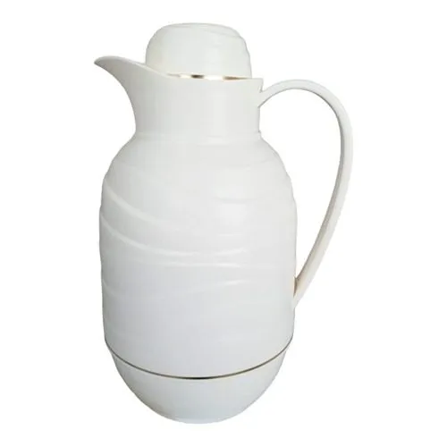 ترمس شاهي و قهوة عربية 1 لتر برسوم متموجة باللون البيج ترمس شاهي و قهوة عربية 1 لتر برسوم متموجة باللون البيج