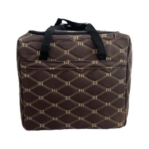 حقيبة نزهات جلد لحمل الترامس باللون البني حقيبة نزهات جلد لحمل الترامس باللون البني