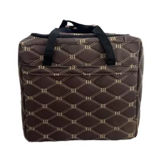 حقيبة نزهات جلد لحمل الترامس باللون البني حقيبة نزهات جلد لحمل الترامس باللون البني