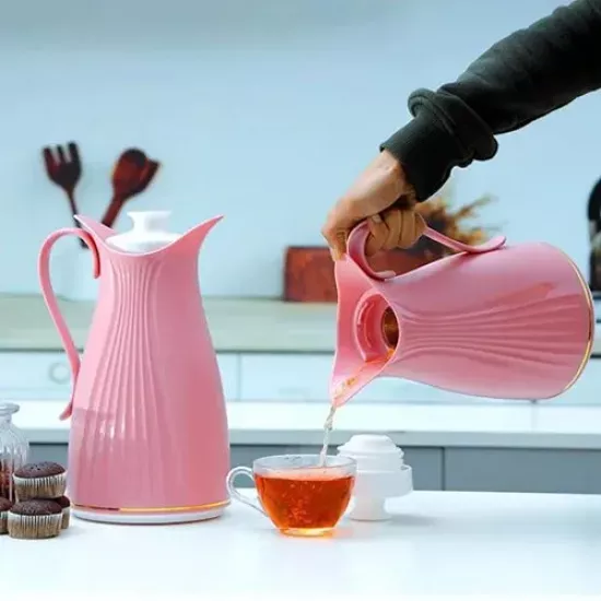 طقم ثلاجات قهوة وشاي اليزا وردية أنيقة من رويال فورد طقم ثلاجات قهوة وشاي اليزا وردية أنيقة من رويال فورد