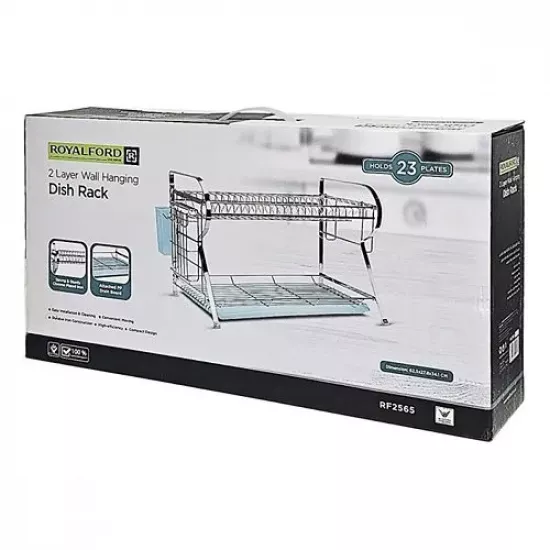 منشر للصحون مكون من رفين قوي وعملي حديد مطلي منشر للصحون مكون من رفين قوي وعملي حديد مطلي