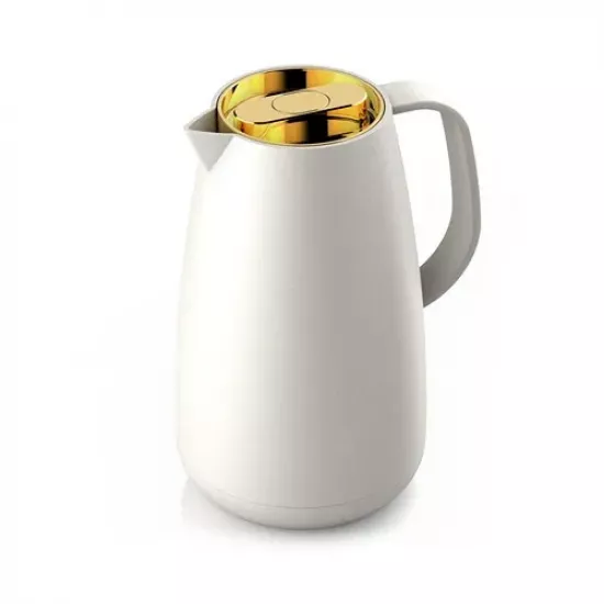 ثلاجة ريفان 1 لتر باللون الابيض وغطاء ذهبي جميل ثلاجة ريفان 1 لتر باللون الابيض وغطاء ذهبي جميل