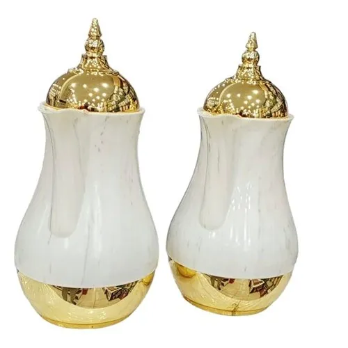 طقم ثلاجات رويال فورد 1لتر+1 لتر شاي و قهوة ابيض مع ذهبي طقم ثلاجات رويال فورد 1لتر+1 لتر شاي و قهوة ابيض مع ذهبي