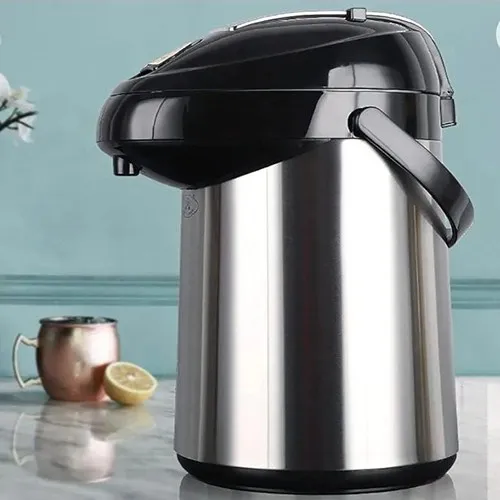 ترمس قهوة و شاي من كريبتون 3.5 لتر ستيل ,فضي اسود ترمس قهوة و شاي من كريبتون 3.5 لتر ستيل ,فضي اسود