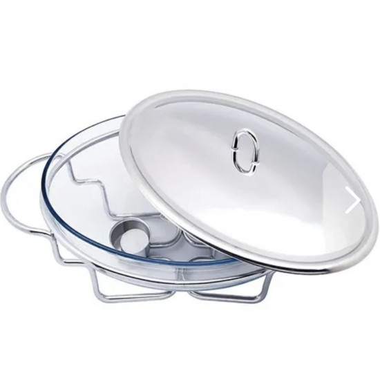 سخان طعام بيضاوي للبوفيه ،تسخين بالشموع ، بحجم ٣ لتر سخان طعام بيضاوي للبوفيه ،تسخين بالشموع ، بحجم ٣ لتر