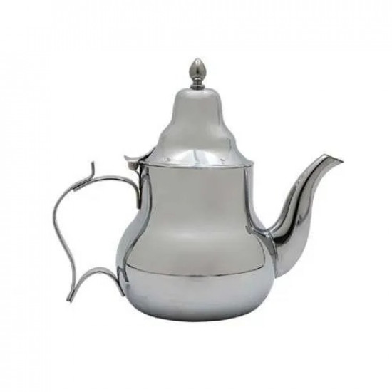 براد شاي مغربي إستيل انيق بسعة 0.8 لتر باللون الفضي براد شاي مغربي إستيل انيق بسعة 0.8 لتر باللون الفضي