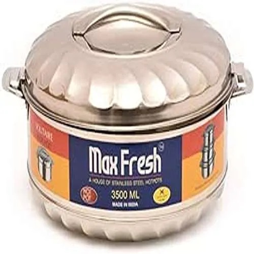 حافظة طعام ماكس فرش استيل 3.5 لتر حافظة طعام ماكس فرش استيل 3.5 لتر