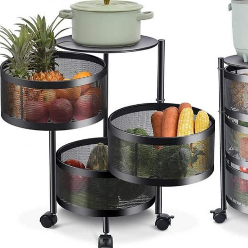 سلة خضار متحركة 3 ادوار