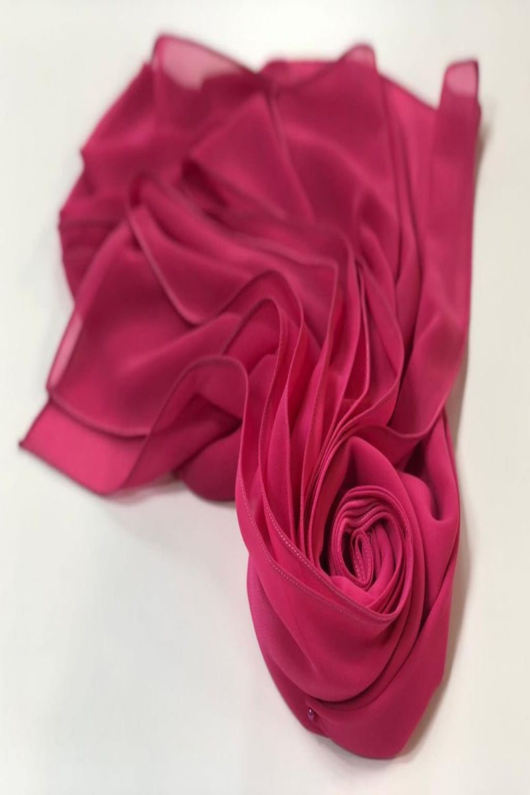 Scarf velvet red 021