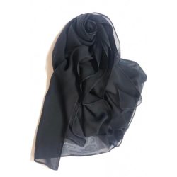 Scarf luxury black 022