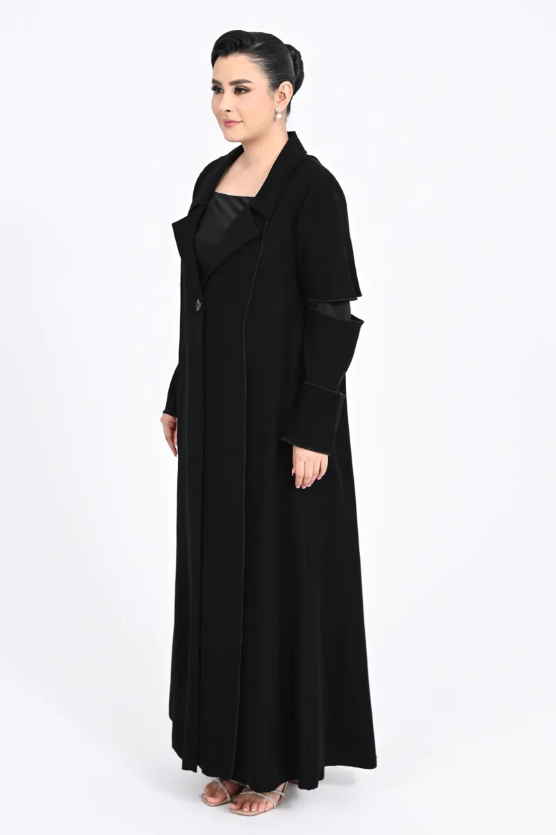  Abaya black Crepe 0109