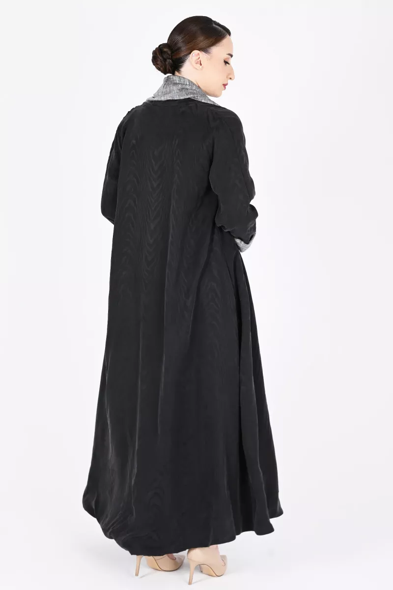 عباية تلبس من الجهتين لينين مع حرير 01023