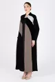 عباية 01042 مزيج من الكريب و المخمل 