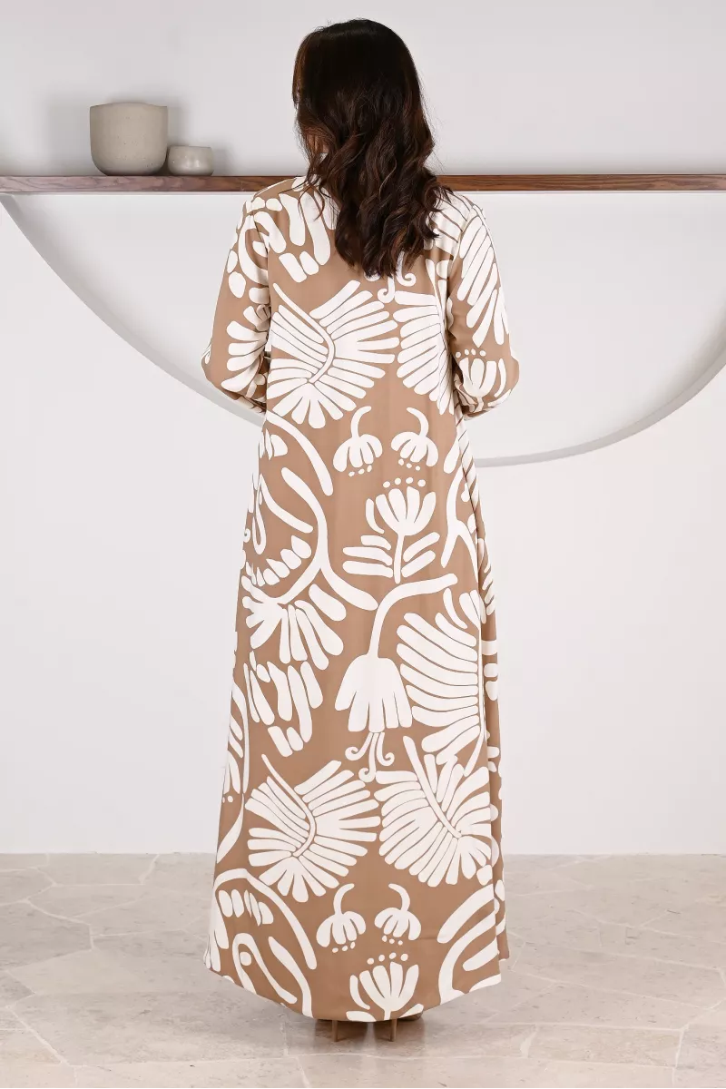 عباية 01061 قماش رايون مطبوع عباية 01061 قماش رايون مطبوع