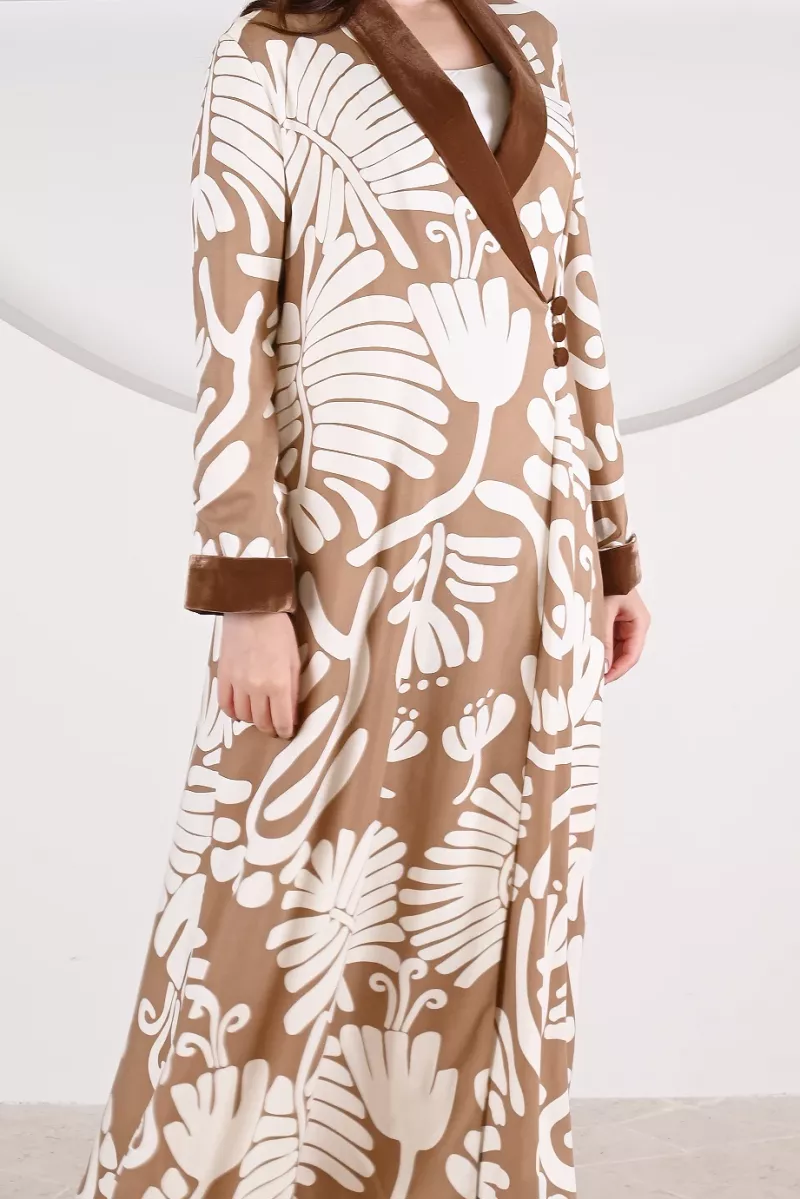 عباية 01061 قماش رايون مطبوع 